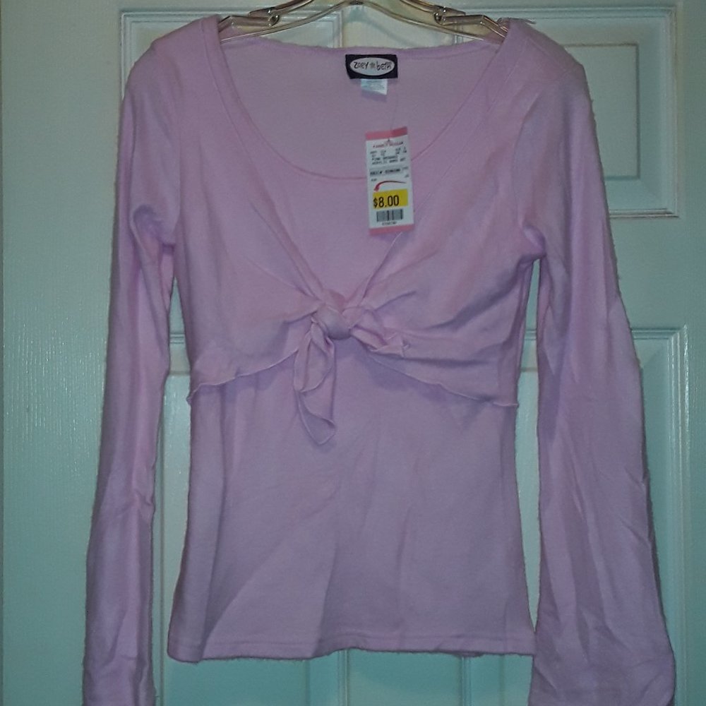 Zoey Beth girls pink top pullover size XL NWT